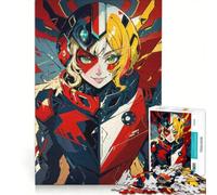 Rompecabezas para Adolescentes de 1000 Piezas Chica con Armadura cibernética, Juego Educativo, Mejora la Memoria, Regalo de Juego desafiante 50x75cm