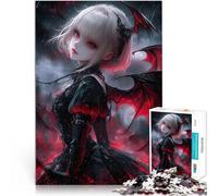 Rompecabezas para Adolescentes de 1000 Piezas Chica de Anime libélula Rompecabezas Actividades Divertidas en casa, Regalos de cumpleaños, Regalos de Viaje, 38x26cm