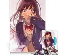 Rompecabezas para Adolescentes de 1000 Piezas Chica de Instituto con Flores de Cerezo Juegos educativos Mejora la Memoria Regalo de cumpleaños Regalos 50x75cm