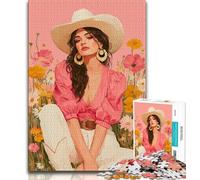 Rompecabezas para Adolescentes de 1000 Piezas, Chica de Verano, un desafío difícil y antiestrés Cada Pieza es única Juego Familiar desafiante y Divertido 50x75cm