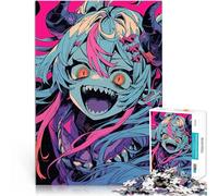 Rompecabezas para Adolescentes de 1000 Piezas Chica Monstruo de Anime Diversión Familiar Cada Pieza es única: un desafiante y Divertido Juego Familiar 38x52cm