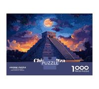 Rompecabezas para Adolescentes De 1000 Piezas Chichen Itza at Night Rompecabezas para Adultos Juguete Decoración De Pared Regalo De Cumpleaños Juego Desafiante Regalos 52x38cm/1000pcs