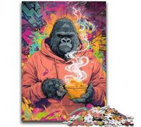 Rompecabezas para Adolescentes de 1000 Piezas, chimpancé Ahumado, Apto para Mayores de 14 años, Juego Educativo, desafío, Juguete, Regalo de cumpleaños, 26x38cm