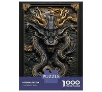 Rompecabezas para Adolescentes De 1000 Piezas Chinese Dragon Wall Art Rompecabezas para Adultos Juegos Relajantes Decoración Cumpleaños 70x50cm/1000pcs