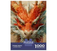 Rompecabezas para Adolescentes De 1000 Piezas Chinese Lunar Dragon Rompecabezas Juguetes Antiestrés Mejora La Memoria Oferta como Regalo para Toda La Familia 38x26cm/1000pcs