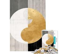 Rompecabezas para Adolescentes de 1000 Piezas círculo de la Vida Abstracto desafiante para completar Obra de Arte Juguete Educativo Apto para Mayores de 14 años (38x26cm)