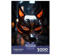 Rompecabezas para Adolescentes De 1000 Piezas City Nights with Kitsune Rompecabezas para Adultos Juegos Divertidos Una Obra De Arte Regalos De Cumpleaños Y Únicos 52x38cm/1000pcs