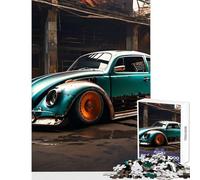 Rompecabezas para Adolescentes de 1000 Piezas Coche de Carreras de Escarabajo Juguete Educativo Gran Regalo para Juegos Familiares Entrena tu Cerebro y Tus Manos tamaño 50x75cm