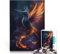 Rompecabezas para Adolescentes de 1000 Piezas Cola de fénix del colibrí Montaje de Patrones Decoración artística del hogar 75x50cm