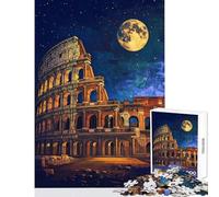Rompecabezas para Adolescentes de 1000 Piezas Coliseo en una Noche iluminada por la Luna Rompecabezas para Adultos Juegos relajantes para Mejorar la Memoria Regalos de cumpleaños