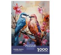 Rompecabezas para Adolescentes De 1000 Piezas Colorful Birds on Branch Rompecabezas para Adultos Juego Familiar Regalos para Mujeres Cumpleaños Y Navidad 38x26cm/1000pcs