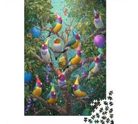 Rompecabezas para Adolescentes De 1000 Piezas Colorful Birds Party Rompecabezas para Adultos Juguetes DIY Pero Divertidos Y Humorísticos Regalos De Cumpleaños Y Únicos 70x50cm/1000pcs