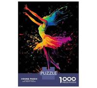 Rompecabezas para Adolescentes De 1000 Piezas Colorful Dance Silhouette Rompecabezas para Adolescentes Juegos Relajantes para La Diversión Familiar Juego Desafiante Regalos 52x38cm/1000pcs
