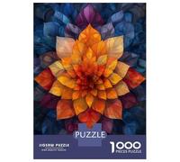 Rompecabezas para Adolescentes De 1000 Piezas Colorful Mandala Art Rompecabezas para Adultos Juego De Ingenio Aliviador del Estrés 38x26cm/1000pcs