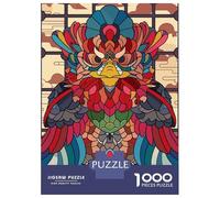 Rompecabezas para Adolescentes De 1000 Piezas Colorful Mythical Bird Illustration Rompecabezas para Adolescentes Juegos Relajantes Carrera De Velocidad De Manos 52x38cm/1000pcs