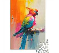 Rompecabezas para Adolescentes De 1000 Piezas Colorful Parrot Art Print Rompecabezas para Adultos Juegos Relajantes Mejora La Memoria Desafiante De Completar 70x50cm/1000pcs