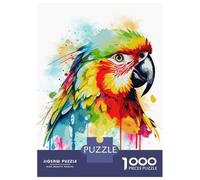 Rompecabezas para Adolescentes De 1000 Piezas Colorful Parrot Bird Art Rompecabezas para Adultos Juego De Ingenio Alivia El Estrés Ayuda A Ejercitar El Cerebro 70x50cm/1000pcs