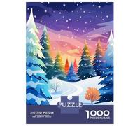 Rompecabezas para Adolescentes De 1000 Piezas Colorful Winter Fantasy Rompecabezas para Adultos Juguetes Antiestrés Arte De Pared Regalos De Cumpleaños Y Únicos 52x38cm/1000pcs