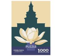 Rompecabezas para Adolescentes De 1000 Piezas Columbia South Carolina Cityscape with Magnolia Rompecabezas para Adultos Juguete Decoración De Pared Desafío Difícil 52x38cm/1000pcs