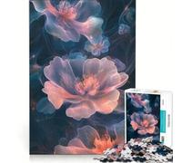 Rompecabezas para Adolescentes de 1000 Piezas con Arte Floral Abstracto, Juego Imposible, desafío difícil, cumpleaños 38x52cm