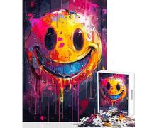 Rompecabezas para Adolescentes de 1000 Piezas con Cara Sonriente Colorida y Divertida Rompecabezas de 1000 Piezas para Relajarse cumpleaños o para Aprender y educar (50x75cm)