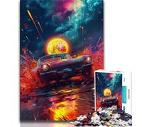 Rompecabezas para Adolescentes de 1000 Piezas con Coches Deportivos clásicos de Colores, Ideal como Juego Educativo, decoración del hogar, Regalo de cumpleaños, Arte Mural (tamaño 38x26cm)