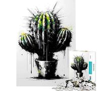 Rompecabezas para Adolescentes de 1000 Piezas con diseño Abstracto de Cactus Juguete adictivo para Cultivar la Paciencia Juego Familiar Ideal para Parejas Un Regalo estupendo para los Amantes