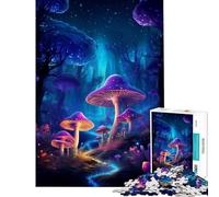 Rompecabezas para Adolescentes de 1000 Piezas con diseño de árboles de Hongos psicodélicos Juguete Educativo Juego didáctico Decoración Perfecta Regalos de cumpleaños (tamaño 38x26cm)