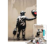 Rompecabezas para Adolescentes de 1000 Piezas con diseño de Arte Callejero Que Ayuda a ejercitar el Cerebro Juguete de Montaje con Patrones para Decorar la Pared Ideal para Mayores de 14 años 38x52cm