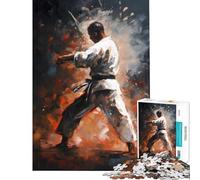 Rompecabezas para Adolescentes de 1000 Piezas con diseño de Artista marcial Ideal para ejercitar el Cerebro Juguete de Montaje para decoración de Pared Apto para Mayores de 14 años 50x75cm