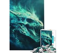 Rompecabezas para Adolescentes de 1000 Piezas con diseño de Calavera de dragón espectral Ideal para Juegos educativos como un desafío Juguete Educativo Decoración de Pared Regalo de cumpleaños