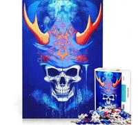 Rompecabezas para Adolescentes de 1000 Piezas con diseño de Calavera Sami psicodélica Juegos relajantes y Actividades Divertidas para Hacer en casa con un diseño Precioso 50x75cm