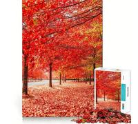 Rompecabezas para Adolescentes de 1000 Piezas con diseño de Calles otoñales,articulaciones Suaves,Juguete Divertido para desarrollar la Mente,Juego Relajante,Regalo de cumpleaños (38x26cm)