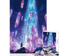 Rompecabezas para Adolescentes de 1000 Piezas con diseño de Cascada cristalina Rompecabezas de 1000 Piezas para Relajarse cumpleaños o para Aprender y educar (38x52cm)