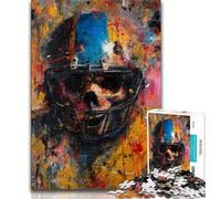 Rompecabezas para Adolescentes de 1000 Piezas con diseño de Casco de Calavera para Adultos Juguete Educativo Intelectual descompresor Regalo de cumpleaños 75x50cm