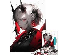 Rompecabezas para Adolescentes de 1000 Piezas con diseño de Chica Anime Demonio Juguetes educativos Juego didáctico Decoración Perfecta Regalos de cumpleaños (tamaño 50x75cm)