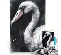 Rompecabezas para Adolescentes de 1000 Piezas con diseño de flamencos en Acuarela, Juego Familiar, Actividades Divertidas en casa, Regalo de cumpleaños, Regalos de Viaje 50x75cm