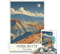 Rompecabezas para Adolescentes de 1000 Piezas con diseño de Fossil Butte, Juego Familiar, Actividades Divertidas para Hacer en casa, Regalo de cumpleaños, Regalos de Viaje 38x26cm