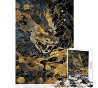 Rompecabezas para Adolescentes de 1000 Piezas con diseño de león Ideal para Relajarse Decorar el hogar o Hacer tú Mismo Incluye póster y Hoja de Preguntas a Juego (50x75cm)