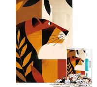 Rompecabezas para Adolescentes de 1000 Piezas con diseño de Leona Juguete Educativo Juego Intelectual Gran Regalo para los Amantes de los Juegos Una Obra de Arte (tamaño 38x52cm)