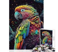 Rompecabezas para Adolescentes de 1000 Piezas con diseño de Loro Salvaje Ideal para Relajarse Decorar el hogar o Hacer tú Mismo Incluye póster y Hoja de Preguntas a Juego (38x26cm)