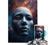 Rompecabezas para Adolescentes de 1000 Piezas con diseño de máscara Facial cósmica Un Reto para completar Diversión Familiar Juegos educativos para Mayores de 14 años (50x75cm)