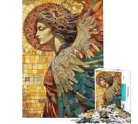 Rompecabezas para Adolescentes de 1000 Piezas con diseño de Mosaico de ángeles Rompecabezas para Adolescentes Juego de ingenio Regalo para Mujeres difícil y desafiante (tamaño 50x75cm)