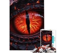 Rompecabezas para Adolescentes de 1000 Piezas con diseño de Ojo de dragón en Primer Plano Rompecabezas práctico para Adultos Ideal para Pasar el Tiempo en casa Durante Las Vacaciones