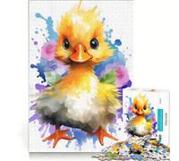 Rompecabezas para Adolescentes de 1000 Piezas con diseño de Patito Adorable, Ideal para armar, con Corte de precisión y Piezas de Formas aleatorias Que encajan Perfectamente 50x75cm