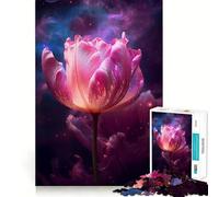 Rompecabezas para Adolescentes de 1000 Piezas con diseño de Tulipanes y Flores Bordes impecables Divertido Juego Mental Regalo Ideal para Momentos de diversión y decoración navideña para la Pared