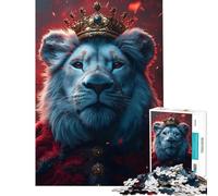 Rompecabezas para Adolescentes de 1000 Piezas con diseño del Rey León Rompecabezas para Adultos Juguetes de Bricolaje Decoración (tamaño 50x75cm)