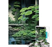 Rompecabezas para Adolescentes de 1000 Piezas con diseño Floral japonés Divertidas Actividades para Aprender en casa Juguete Educativo para Mayores de 14 años (38x52cm)