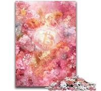 Rompecabezas para Adolescentes de 1000 Piezas con el Logotipo de Bitcoin para Adultos, Ideal para Pasar el rato en casa con Piezas aleatorias Que se entrelazan (26x38cm)