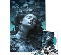 Rompecabezas para Adolescentes de 1000 Piezas con Escultura de diosas de la Naturaleza Desafío Educativo Decoración artística para el hogar Juego Educativo para Mayores de 14 años de Rompecabezas